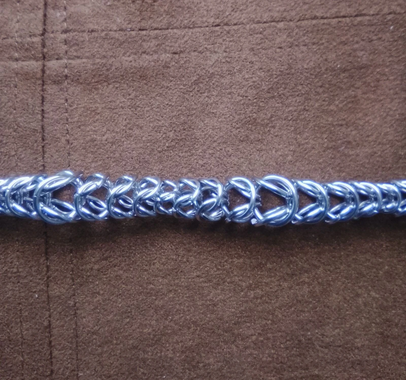 Colar choker unissex chainmail bizantino 6 desenhos decrescentes – photo 5